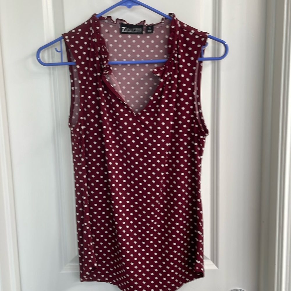 Ruffle collar blouse